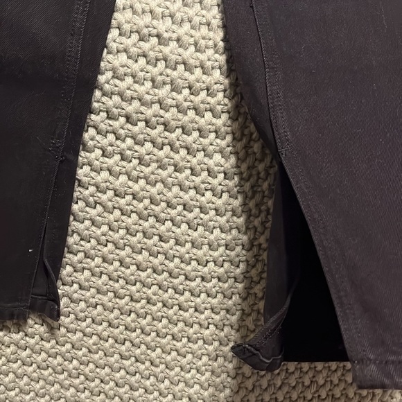 Shein.. black wide-leg jeans with slits on the bottom. - Picture 3 of 3